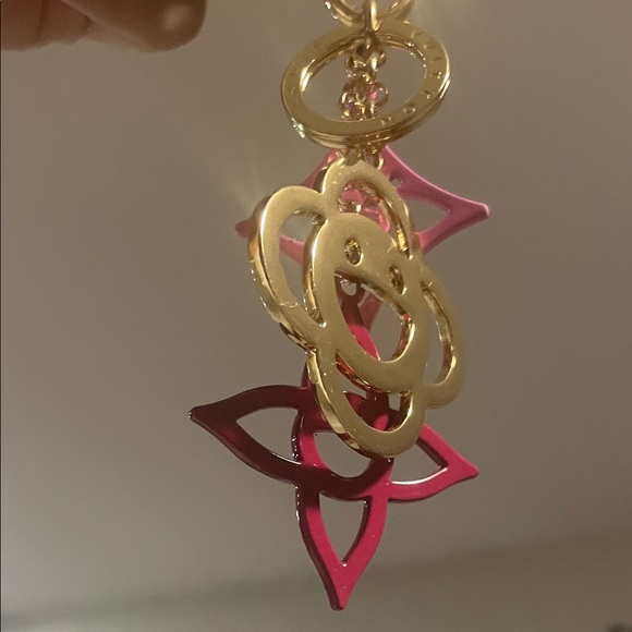 Louis Vuitton takashi murakami Gold toned and Pink toned Key Holder/keychain - Picture 1 of 11